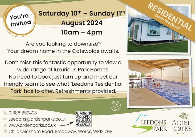 Leedons Residential Open weekend