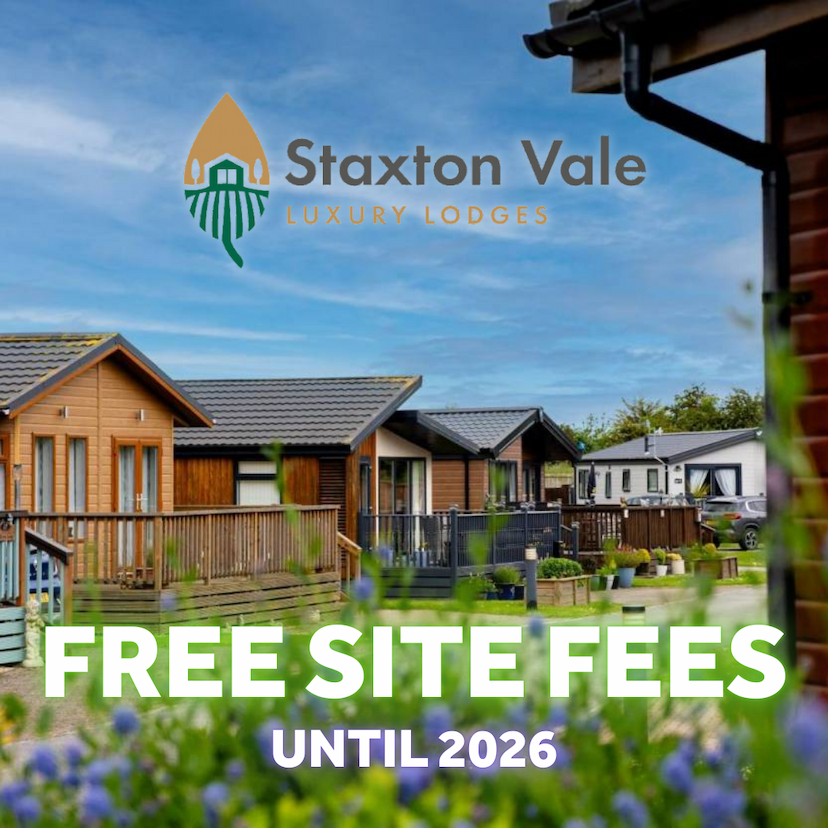 FREE SITE FEES at Staxton Vale Luxury Lodges